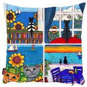 Kedili Yastık Kılıfı-40